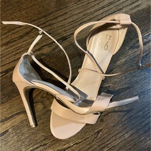 Nude straps stilettos